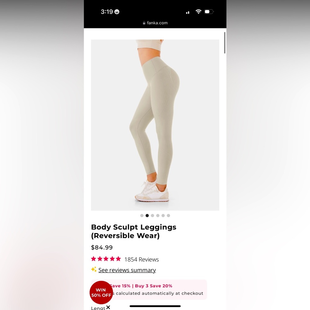 Fanka Double Sided Reversible Compression Leggings